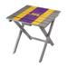 Imperial Gray LSU Tigers Folding Adirondack Table