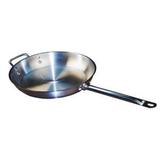 Winco SSFP-14 14 in. Stainless Steel Fry Pan with Helper Handle screenshot. Cooking & Baking directory of Home & Garden.