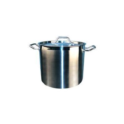 Winco SST-20 20 qt. Stainless Steel Stock Pot with Cover