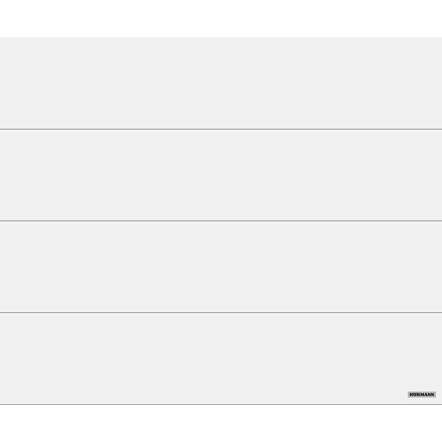 Hörmann Sektionaltor Rundum-sorglos-Paket RenoMatic Garagentor inkl. Zarge, Antrieb & Handsender, breite Lamellen (L-Sicke), 2500x2125 mm,Planaroptik,Verkehrsweiß (RAL 9016) Image