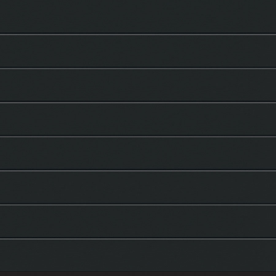 Hörmann Sektionaltor Rundum-sorglos-Paket RenoMatic Garagentor inkl. Zarge, Antrieb & Handsender, schmale Lamellen (M-Sicke), 2375x2125 mm,Anthrazit metallic (CH 703),Woodgrain Image