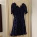 Anthropologie Dresses | Anthropologie Wool Lace Dress | Color: Black/Blue | Size: S