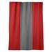 East Urban Home Ohio Football Nut Window Striped Room Darkening Rod Pocket Single Curtain Panel Sateen in Red/Gray | 84 H in | Wayfair