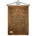 Breeze Decor Merry Christmas Bells Winter Impressions 2-Sided Burlap 19 x 13 in. Garden Flag in Brown | 18.5 H x 13 W x 1 D in | Wayfair