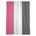 East Urban Home New Jersey College Stripes Sheer Rod Pocket Single Curtain Panel Sateen in Red/White | 53 H in | Wayfair