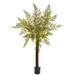 Ebern Designs 80" Artificial Fern Tree in Planter Silk/Plastic | 80 H x 26 W x 26 D in | Wayfair B4C8F2BD3CC143F28E12D71FE9835025