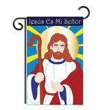 Breeze Decor Inspirational Faith & Religious 2-Sided Polyester 40 x 28 in. Garden Flag in Blue/Red | 40 H x 28 W in | Wayfair