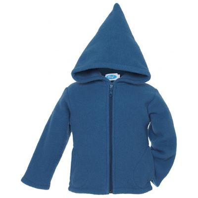 Reiff - Kid's Wollfleecekapuzenjacke - Merinohoodie Gr 116 blau