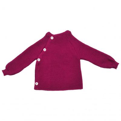 Reiff - Kid's Schlüttli Uni - Merinopullover Gr 86/92 lila Image