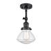 Innovations Lighting Bruno Marashlian Olean 6 Inch 1 Light Semi Flush Mount - 201F-BK-G324-LED