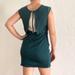 Anthropologie Dresses | Anthro Lost April Teal Draped Exposed Zip Dress M | Color: Blue/Green | Size: M