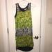 Michael Kors Dresses | Euc Michael Kors Silky Zip Up Dress | Color: Black/Green | Size: S