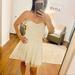 Free People Dresses | Free People Ivory Lace Strapless Dress Size Small | Color: Cream/Tan | Size: S