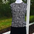 J. Crew Tops | J Crew Leopard Print Sleeveless Sweater Shell | Color: Black/Cream | Size: S