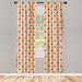 East Urban Home Fox Curtains, Forest Fauna & Flora w/ Foxes Leaf & Mushrooms Nature Pattern | 84 H in | Wayfair 585275D630704AF6B0398DBACF158A2E