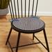 August Grove® Bar Harbor Indoor Dining Chair Cushion in Gray/Black/Indigo | 0.5 H x 15 W x 15 D in | Outdoor Dining | Wayfair