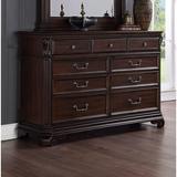 Charlton Home® Lakesha 9 Drawer Dresser Wood in Brown | 46.46 H x 68.5 W x 21.26 D in | Wayfair 8AF99FF9D2ED43998131A7FC5025E2C2