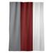 East Urban Home Mississippi Woof Window Striped Room Darkening Rod Pocket Single Curtain Panel Sateen in Red/Gray | 84 H in | Wayfair