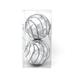 The Holiday Aisle® Slant Lines Ball Ornament Fabric in Gray/Yellow | 4 H x 4 W x 4 D in | Wayfair 66E555D2B8204B60948FB15CD1392D93