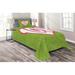 East Urban Home Groovy Microfiber Modern & Contemporary Coverlet/Bedspread Set Microfiber in Green | Twin Bedspread + 1 Sham | Wayfair