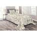 East Urban Home Brown/Off White Microfiber Farmhouse/Country Coverlet/Bedspread Set Microfiber in Brown/White | Twin Bedspread + 1 Sham | Wayfair