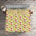 East Urban Home Yellow/Microfiber Farmhouse/Country Coverlet/Bedspread Set Microfiber in Red | King Bedspread + 2 Shams | Wayfair