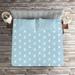 East Urban Home Bunny Light Blue/Microfiber Farmhouse/Country Coverlet/Bedspread Set Microfiber in White | King Bedspread + 2 Shams | Wayfair