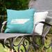 East Urban Home Sweet Indoor/Outdoor Throw Pillow Polyester/Polyfill blend in Green/Blue | 16 H x 16 W x 3 D in | Wayfair