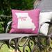 East Urban Home Indoor/Outdoor Throw Pillow Polyester/Polyfill blend in Pink | 20 H x 20 W x 3 D in | Wayfair 982D38E4006547C5BBA8C4227C7077B7