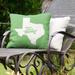 East Urban Home Sweet Indoor/Outdoor Throw Pillow Polyester/Polyfill blend in Green | 16 H x 16 W x 3 D in | Wayfair