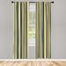 East Urban Home Ambesonne Geometric Window Curtains, Lightweight Decorative Panels, Dark Blue Yellow Polyester | 63 H in | Wayfair