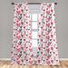 East Urban Home Ambesonne Valentines Curtains, Doodle Style Hearts w/ Different Designs Romantic Inspirations For Art | 84 H in | Wayfair
