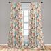 East Urban Home Ambesonne Asian Window Curtains, Japanese Nature Traditional Kimono Pattern Birds On Branches | 95 H in | Wayfair