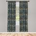 East Urban Home Geometric Semi-Sheer Rod Pocket Curtain Panels Polyester | 95 H in | Wayfair B2EE0E3802A546CD887E76AC2BBD5A58