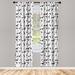 East Urban Home Dog Semi-Sheer Rod Pocket Curtain Panels Polyester | 95 H in | Wayfair DD1E2513A4544F2F992E7229F54F2F00