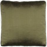 House of Hampton® Madrid Dupioni Box Throw Pillow Cover & Insert Silk/Down/Feather in Green | 18 H x 18 W x 2 D in | Wayfair
