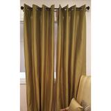 Latitude Run® Eury Solid Semi-Sheer Thermal Grommet Single Curtain Panel Polyester in Brown | 108 H in | Wayfair FB417E58DBEC41D3A4B101B04ED8AE38