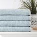 Highland Dunes Zimmerman 4 Piece Turkish Cotton Bath Towel Set Terry Cloth/Turkish Cotton in Gray | 27 W in | Wayfair