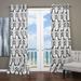 Red Barrel Studio® Danford Damask Semi-Sheer Grommet Single Curtain Panel Polyester in White/Brown | 108 H in | Wayfair ARAB-WHT108