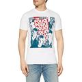 The Police Herren Halftone Faces Kurzarm T-Shirt Gr. XL, weiß