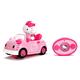 Dickie Toys Hello Kitty Convertible IRC Vehicle, RC Fahrzeug, Ferngesteuertes Auto mit Infrarot Fernbedienung, fährt vorwärts-gerade, rückwärts-Kurve, inkl. Figur, 17,5 cm