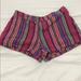 Free People Shorts | Free People Multi Color Stripped Shorts | Color: Pink/Purple | Size: 4