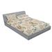 East Urban Home Exotic Beach w/ Sand & Palm Tree Forest Sky & Clouds Sheet Set Microfiber/Polyester | Full/Double | Wayfair