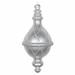 The Holiday Aisle® 10" Candy Glitter Net Drop Finial Christmas Ornament Plastic in Gray | 10 H x 4.5 W x 4.5 D in | Wayfair