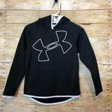 Under Armour Shirts & Tops | Girls Under Armour Big Logo Loose Fit Hoodie | Color: Black/White | Size: Various