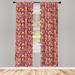 East Urban Home Geometric Semi-Sheer Rod Pocket Curtain Panels Polyester | 95 H in | Wayfair C3446AC85B3B422C90C772931AB3D7E9