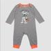 Disney One Pieces | Disney Mickey Mouse Mummy Halloween Romper Nwt. | Color: Gray/Orange | Size: Various