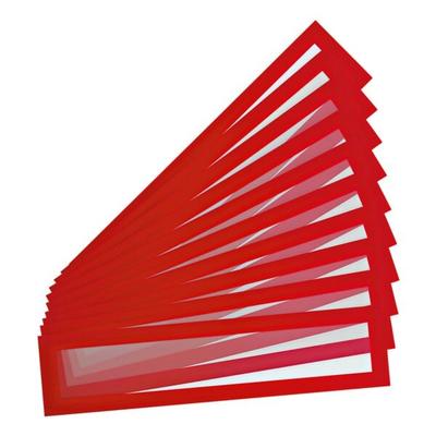 Tarifold 10er-Set Magnetrahmen/Inforahmen »Magneto Solo Pro« für Überschriften A4/A3 rot, 31.7x7.5 cm
