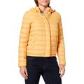 Marc O'Polo Damen 70133 Steppjacke mit Abnehmbarer Kapuze, Warme Jacke ohne Daunen, Winterjacke aus ultraleichtem Nylon, Gelb (Amber Wheat 241), (Herstellergröße: 38)