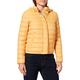 Marc O'Polo Damen 70133 Steppjacke mit Abnehmbarer Kapuze, Warme Jacke ohne Daunen, Winterjacke aus ultraleichtem Nylon, Gelb (Amber Wheat 241), (Herstellergröße: 38)